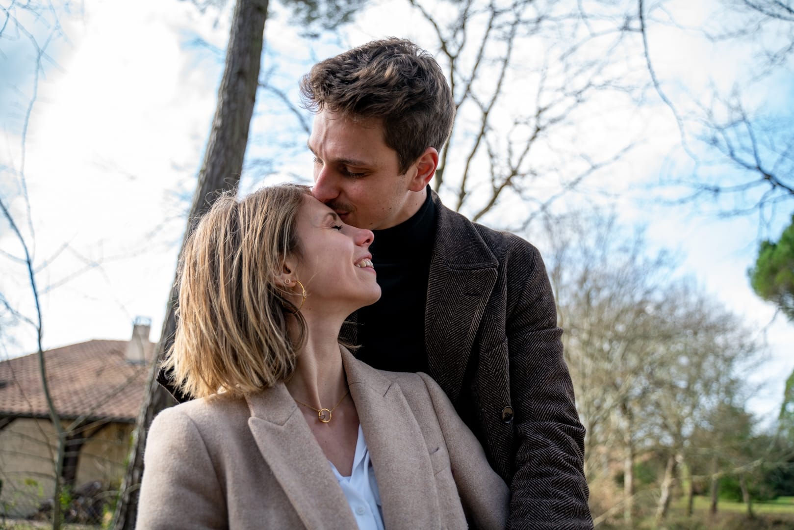 Séance Couple Apolline & Brice dans le parc de la Mairie de Gradignan